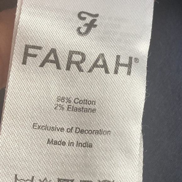 Farah Shirt Womens Size XS Blue Overshirt Button Up Casual Heavyweight‎ Camo - Picture 8 of 11